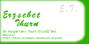 erzsebet thurn business card